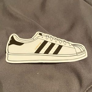 Adidas superstar shoe sticker